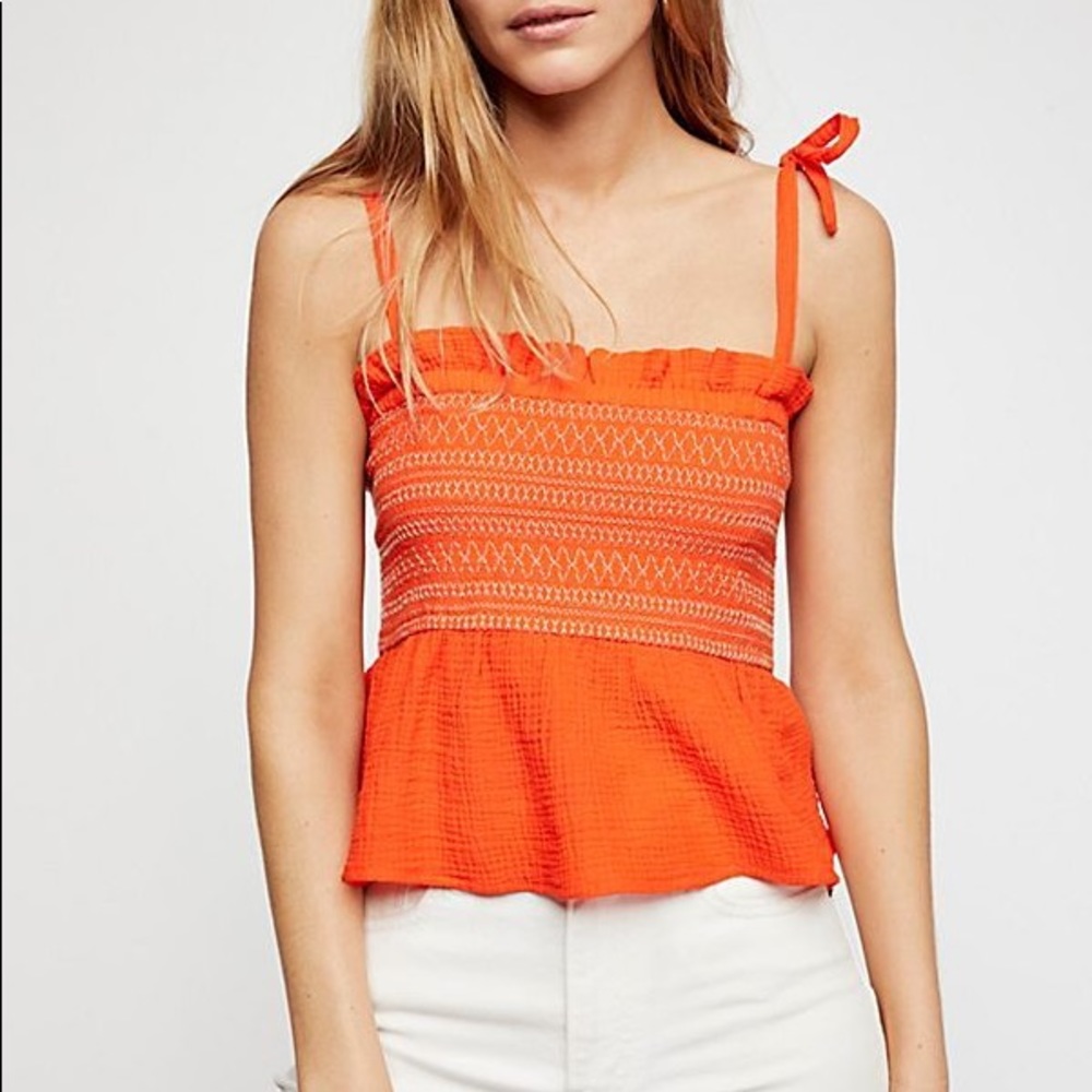 Free people Smock it to me Tube Top